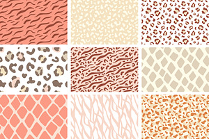 Wild Animal Print Seamless Patterns