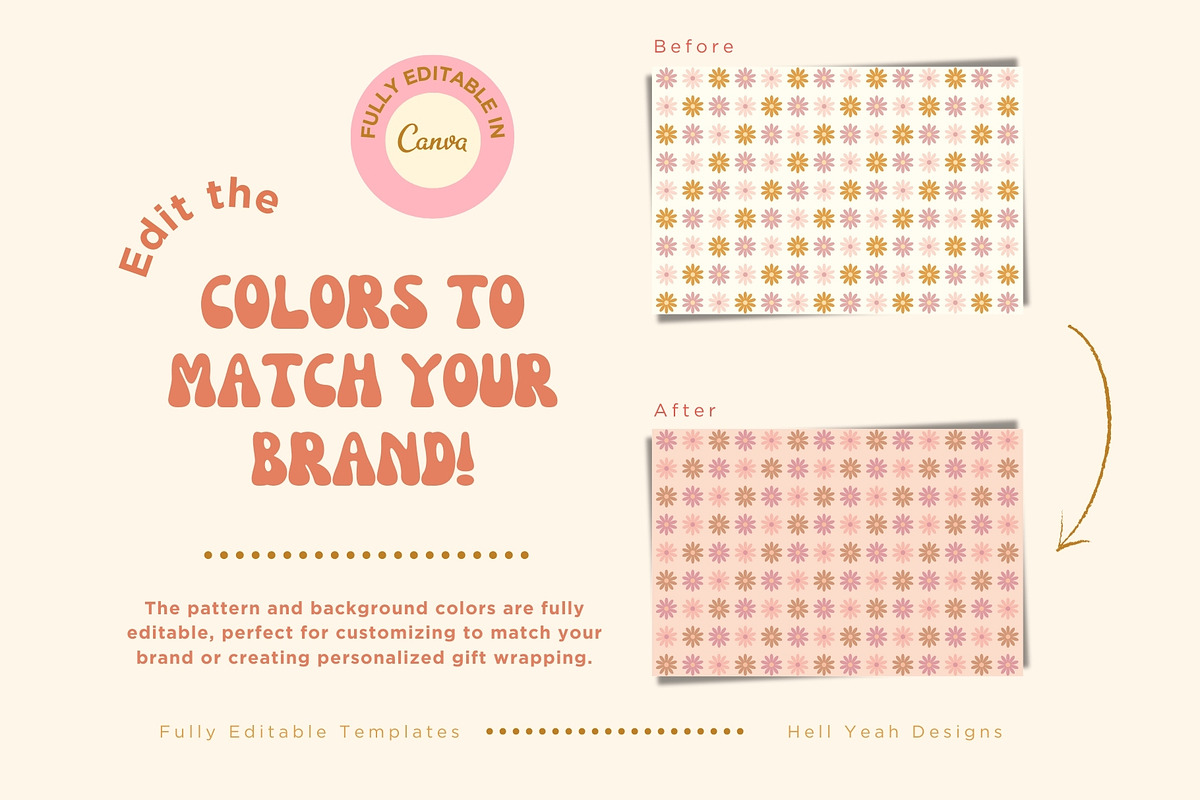 Retro Wrapping Paper Templates, a Stationery Template by Hell Yeah Designs (Photo 3 of 5)