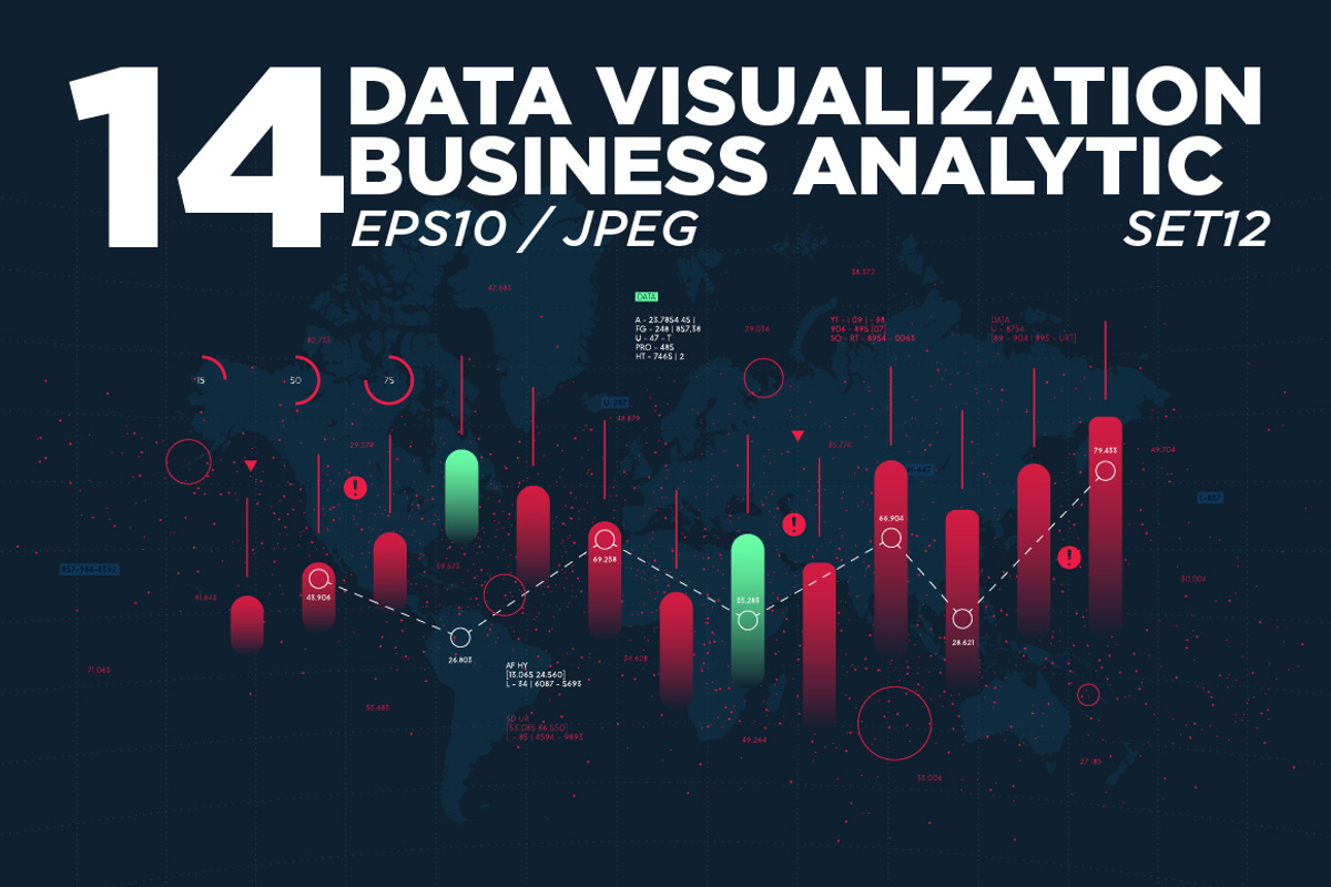 Data visualization set 12, a Technology Illustration by MaximGertsen (Photo 1 of 6)
