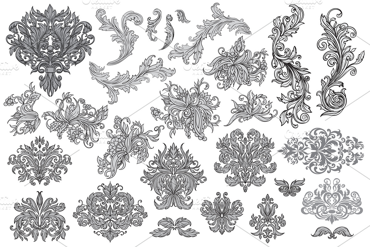 Sets of different vintage design, a Decorative Illustration by Astarta (Photo 6 of 7)