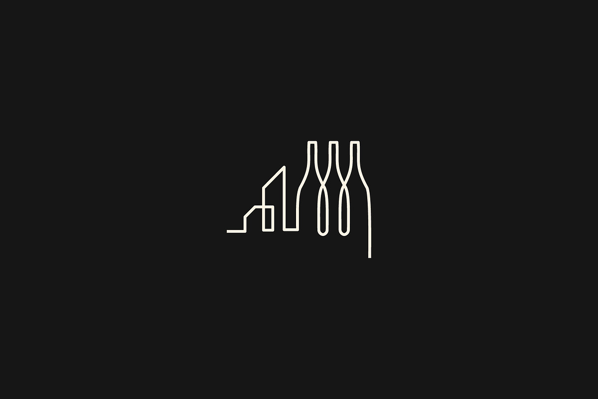 city bar, drink club creative logo preview 2
