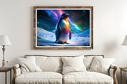 Vibrant Penguin Print, an Animal Illustration by ZobaDepot (Thumbnail 2 of 4)