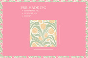 Vintage Tulip Seamless Pattern, a Pattern Graphic by CraftingOnSunday (Thumbnail 2 of 5)