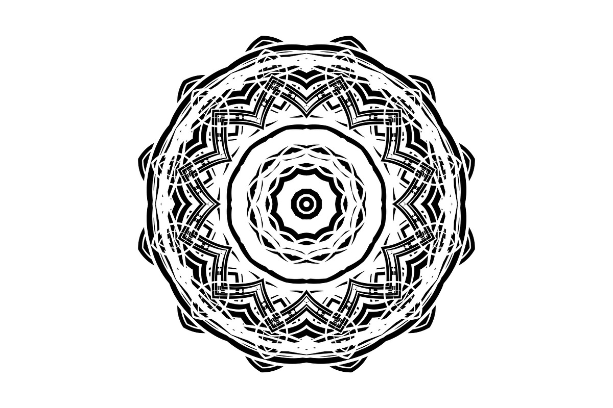 Elegant Mandala Line Art Collection, a Decorative Illustration by NJ Himel (Photo 32 of 101)