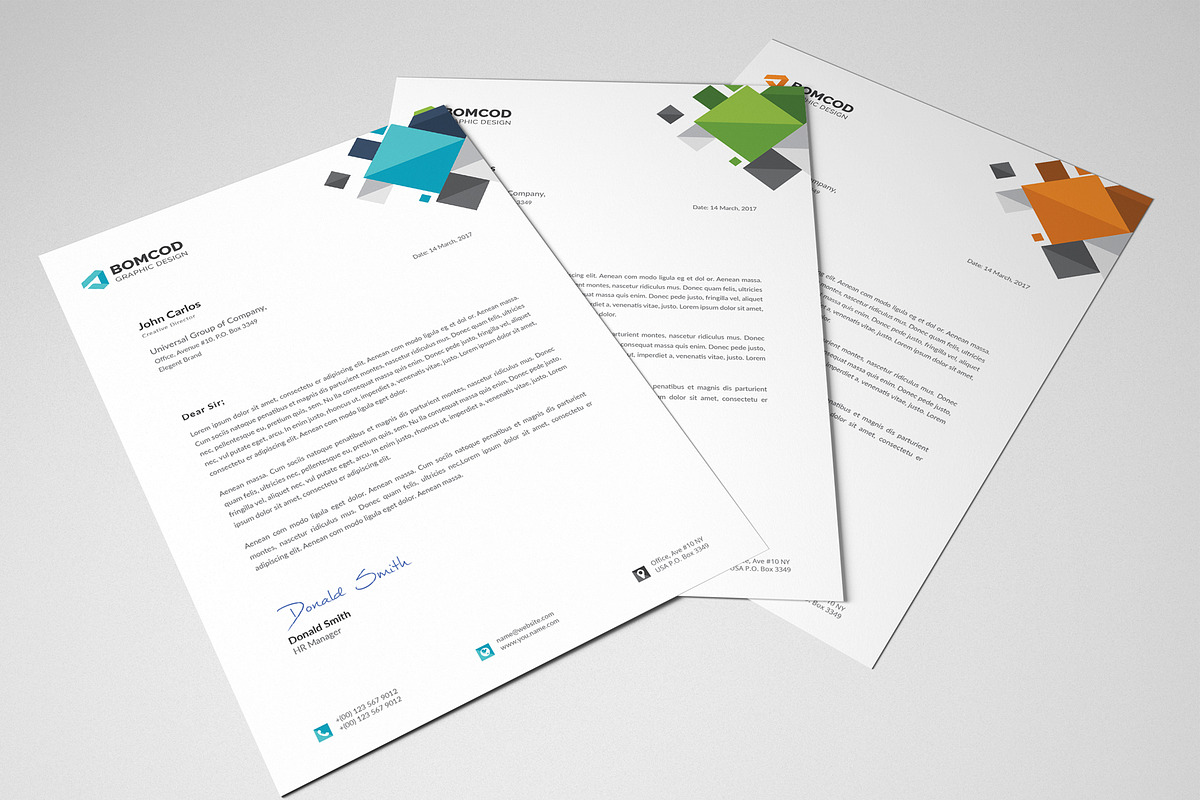 Letterhead, a Stationery Template by Pxl_graphic (Photo 3 of 4)