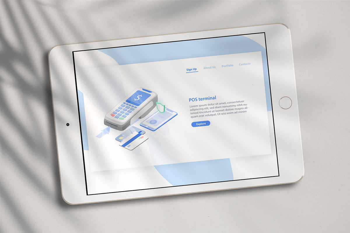 POS terminal, contactless payment, a Technology Illustration by Good Studio (Photo 3 of 3)
