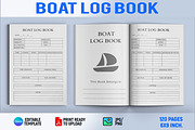 Boat Log book, a Print Template by Book2bees (Thumbnail 1 of 4)