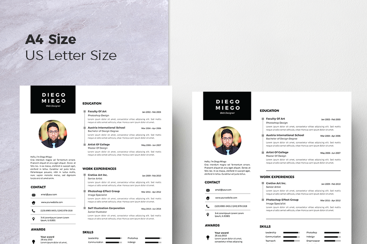 Vol.46 Resume & CV Template, a Resume Template by Hito Graphic (Photo 8 of 8)