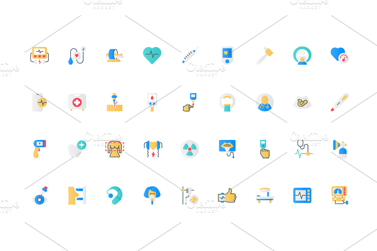Medical devices and hospital, an Object Illustration by Lemberg Vector