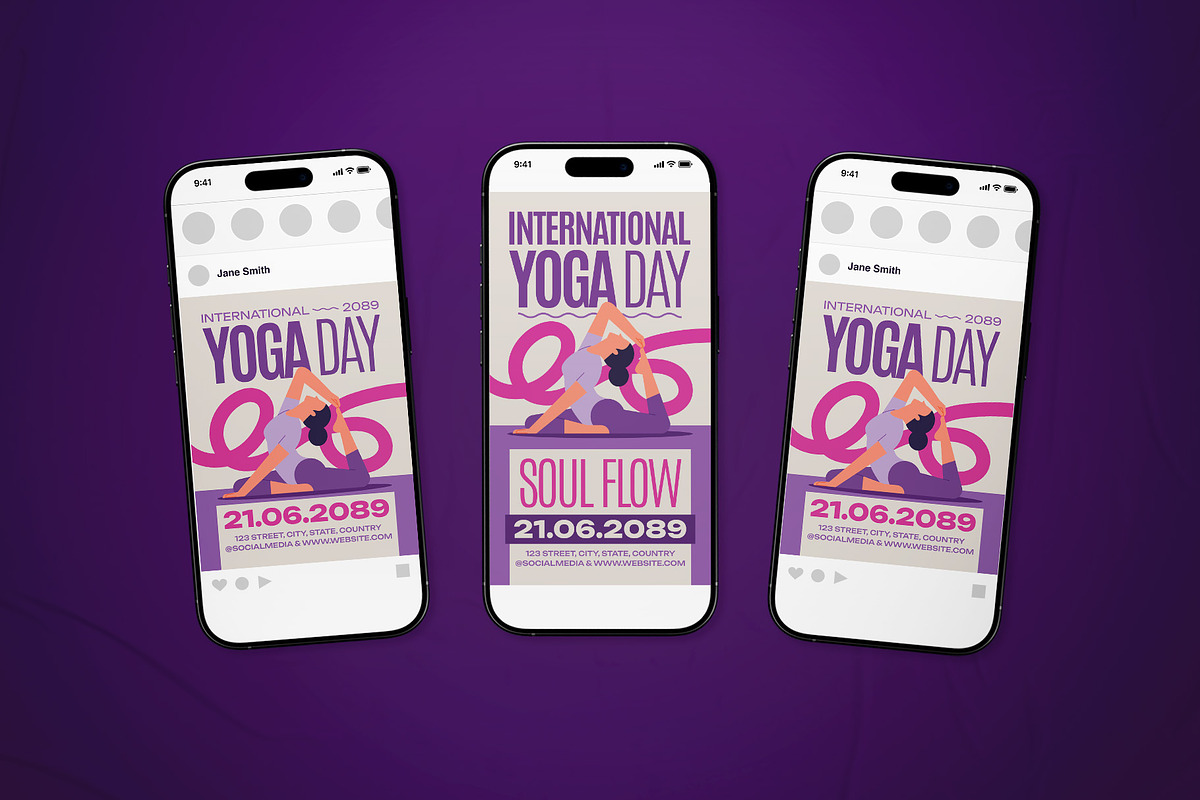 International Yoga Day Flyer Set, a Flyer Template by The Good Store (Photo 2 of 2)