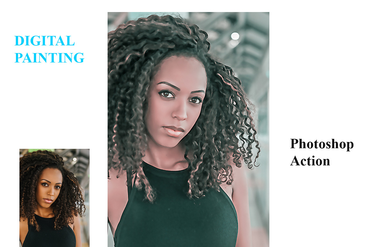 Digital Painting  Photoshop Action, an Action Add-On by Studio Retouch (Photo 6 of 7)
