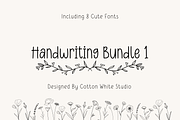 Handwriting Bundle 1, a Handwritten Font by Sofia Skoog (Thumbnail 1 of 9)