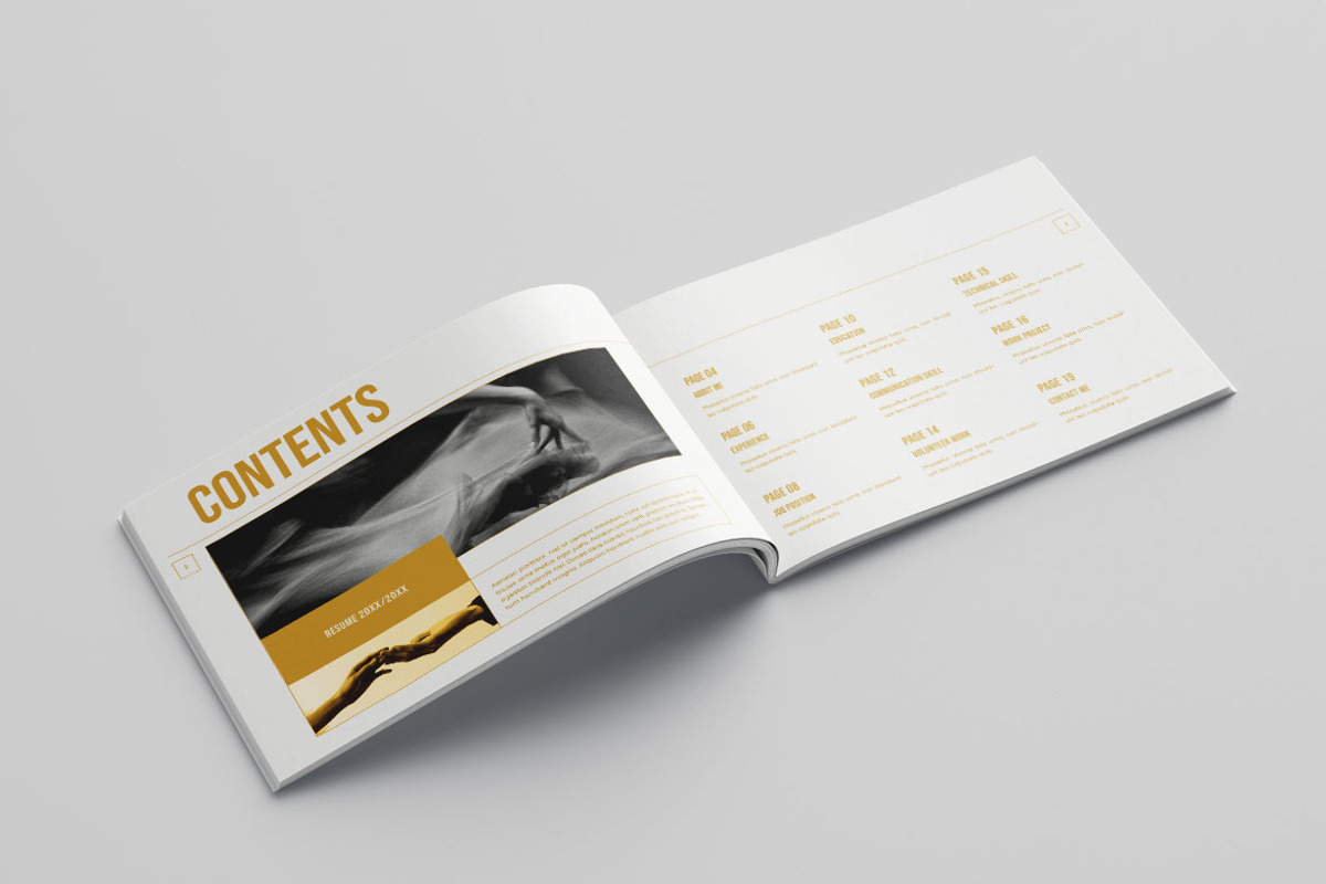 Resume Portfolio Vol.5, a Resume Template by Bewalrus Studio (Photo 3 of 10)