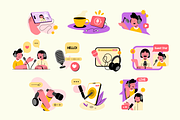 Live Stream & Podcast Illustration, an Object Illustration by Loin Studio (Thumbnail 3 of 3)