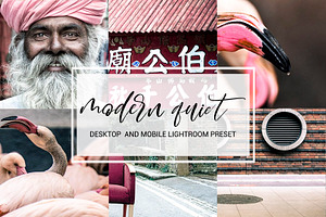 Modern quiet Lightroom preset