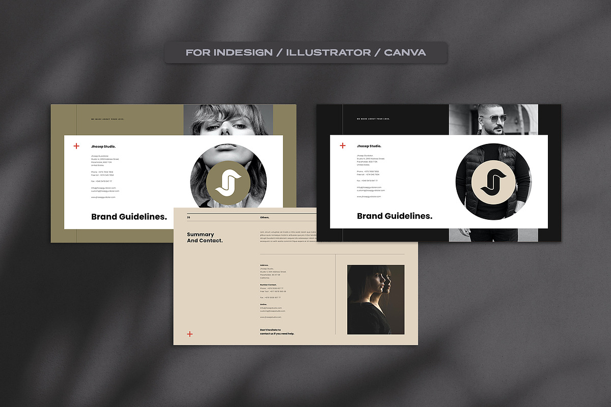 Brand Guidelines Template, a Presentation Template by Occy Design (Photo 1 of 11)