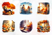 Morning and Fall Clipart, an Illustration by RobertsArt (Thumbnail 3 of 6)