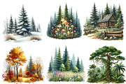 Forest Landscapes PNG Clipart, an Illustration by Designworld (Thumbnail 4 of 6)