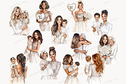 Mother And Baby Clipart PNG, a Person Illustration by GlamArtZhanna (Thumbnail 5 of 8)
