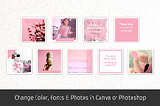 Pink - 18 Instagram Templates, a Social Media Template by Annemiek van Luinen (Thumbnail 4 of 8)