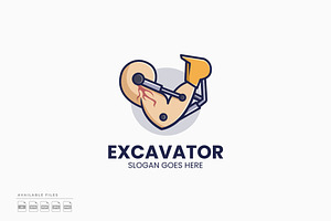 Muscle Excavator Logo, a Branding & Logo Template by Zeer Graphic