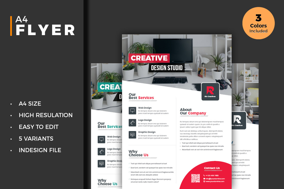 Business Flyer Template, a Flyer Template by Advaita Printables (Photo 1 of 4)