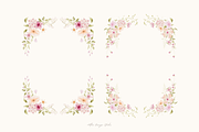 Delicate Pastel Watercolor Flowers, a Decorative Illustration by Altea Design Studio (Thumbnail 10 of 26)