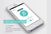Flat User Interface | UI UX, an iPhone Mockup by pixart_pm (Thumbnail 1 of 5)
