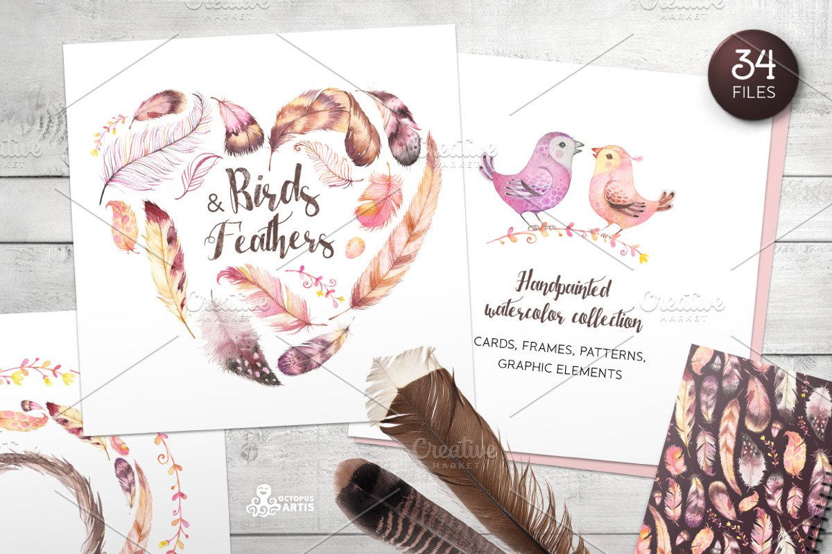 Birds & Feathers collection, an Illustration by OctopusArtis (Photo 1 of 4)