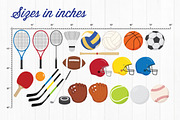 Sports Gear Clip Art, a Sport Illustration by cloudstreetlab (Thumbnail 2 of 2)