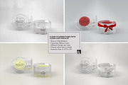 Clear Cylinders Clear Caps Mockups, a Packaging Mockup by INCDesign (Thumbnail 5 of 14)