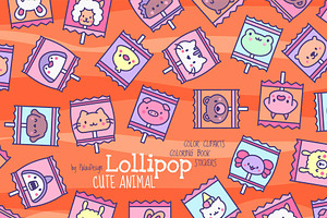 Cute Kawaii Lollipop Animals