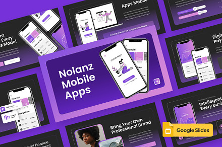 NOLANZ - Mobile App Google Slides, a Presentation Template by rgbryand
