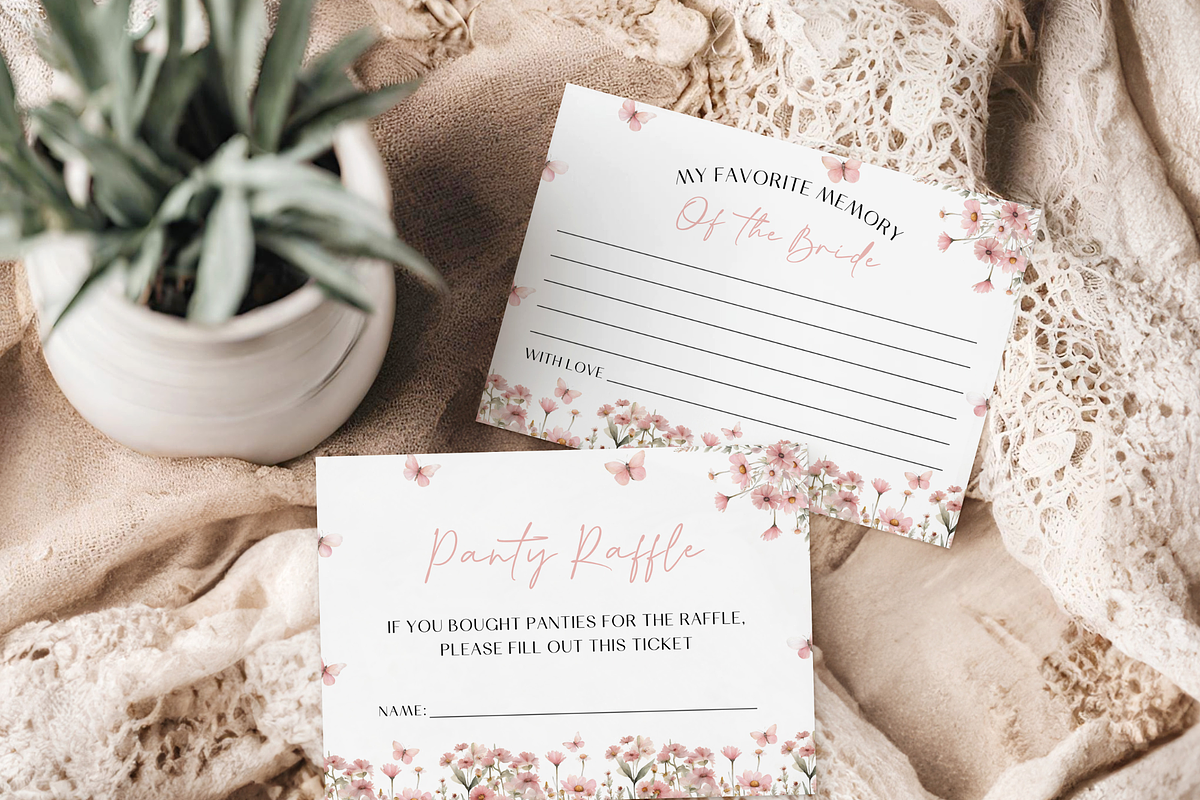 Butterfly Bridal Shower Game Bundle, an Invitation Template by Digital_Mind (Photo 9 of 9)