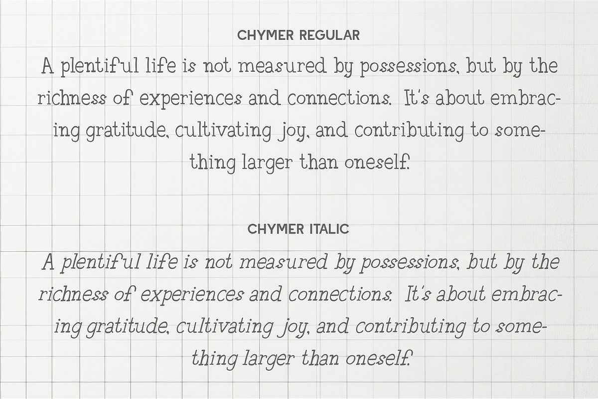 Chymer - Display Fancy Serif, a Serif Font by Indotype Foundry (Photo 6 of 10)