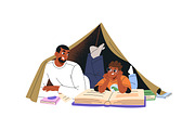 Father spending time with kids set, a Person Illustration by PaperTrident (Thumbnail 3 of 9)