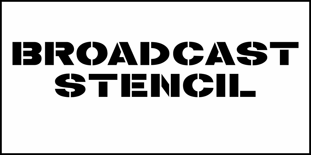 Broadcast Stencil JNL, a Serif Font by Jeff Levine Fonts (Photo 2 of 5)