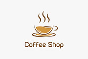 Coffee Shop Logo, a Food Illustration by Kaushal Jangid (Thumbnail 1 of 5)
