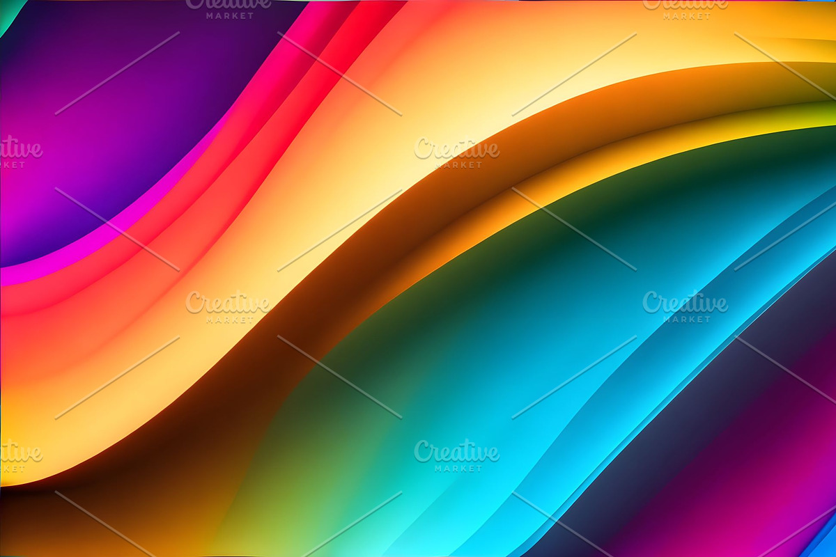 Abstract rainbow wave background, a Background Graphic by Anamul Haque Anik (Photo 2 of 3)