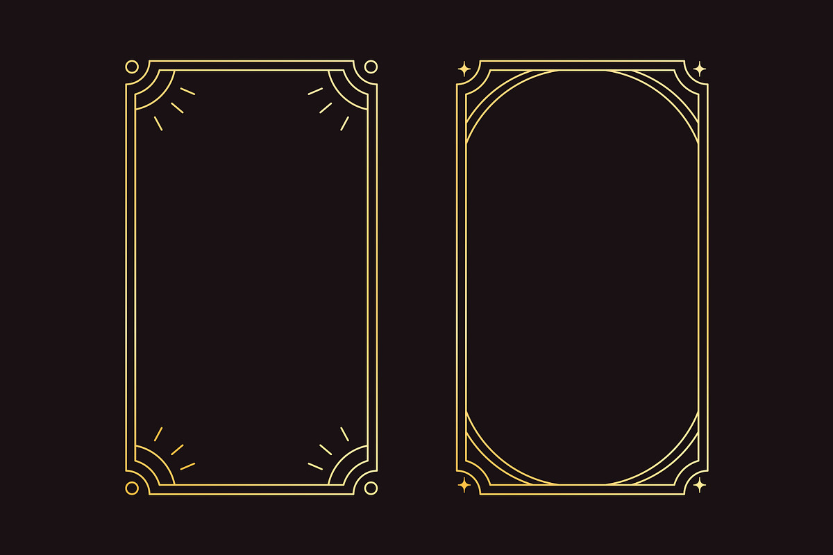 Golden line art frames set, a Background Graphic by Good Studio (Photo 2 of 5)