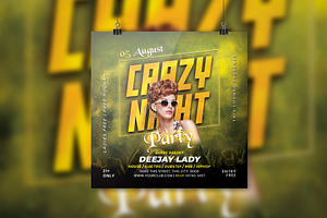 Crazy Night Party Flyer