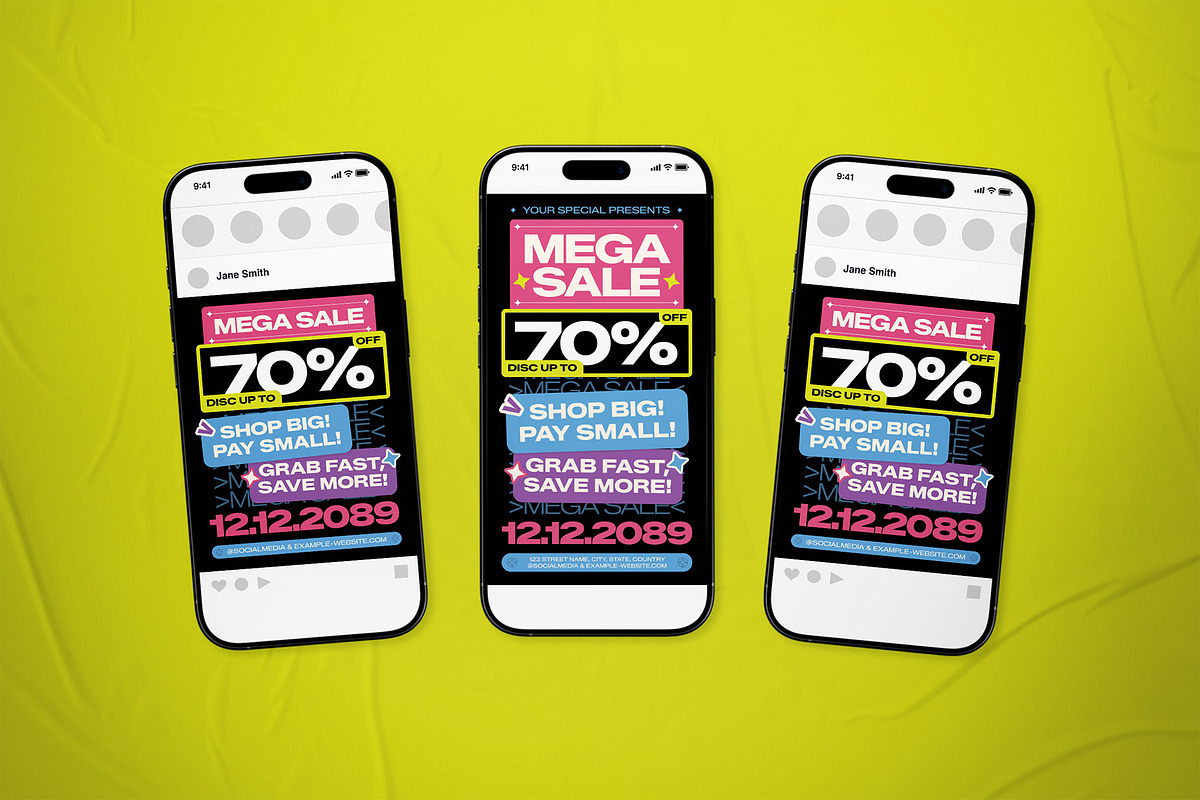 Mega Sale Event Flyer, a Flyer Template by The Good Store (Photo 2 of 2)