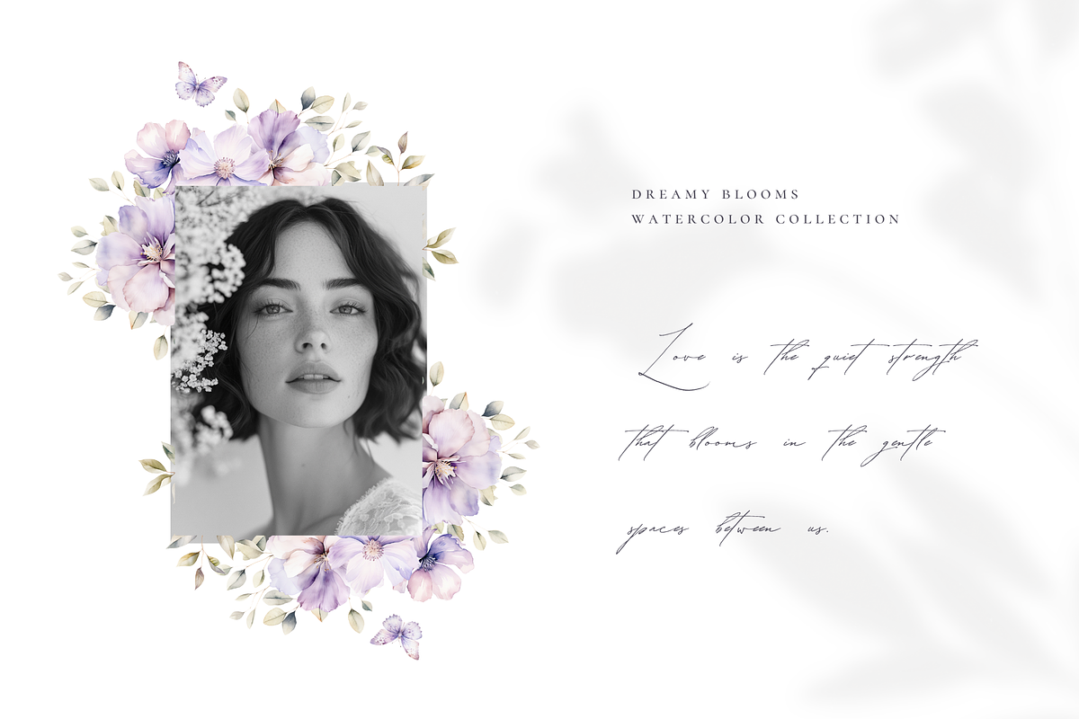 Dreamy Florals Watercolor Clipart, a Decorative Illustration by Altea Design Studio (Photo 8 of 19)