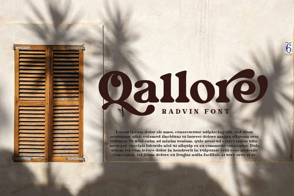 Radvin – Bold Retro Display Font, a Serif Font by Typebae (Photo 9 of 13)