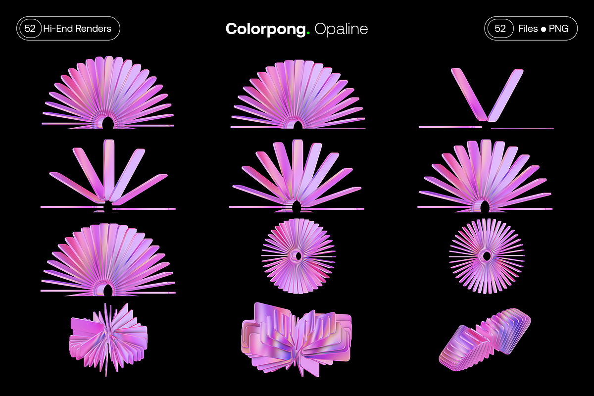 Opaline - 3D Abstract Bundle, a Graphic by Colorpong (Photo 25 of 25)