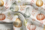 Autumn Pumpkins Seamless Pattern, a Pattern Graphic by Kreeya Art Shop (Thumbnail 8 of 13)