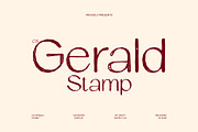 CS Gerald Stamp, a Sans Serif Font by Craft Supply Co. (Thumbnail 1 of 8)