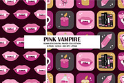 Pink Vampire Seamless Pattern Bundle, a Pattern Graphic by Alanna Messina Design Co (Thumbnail 5 of 8)