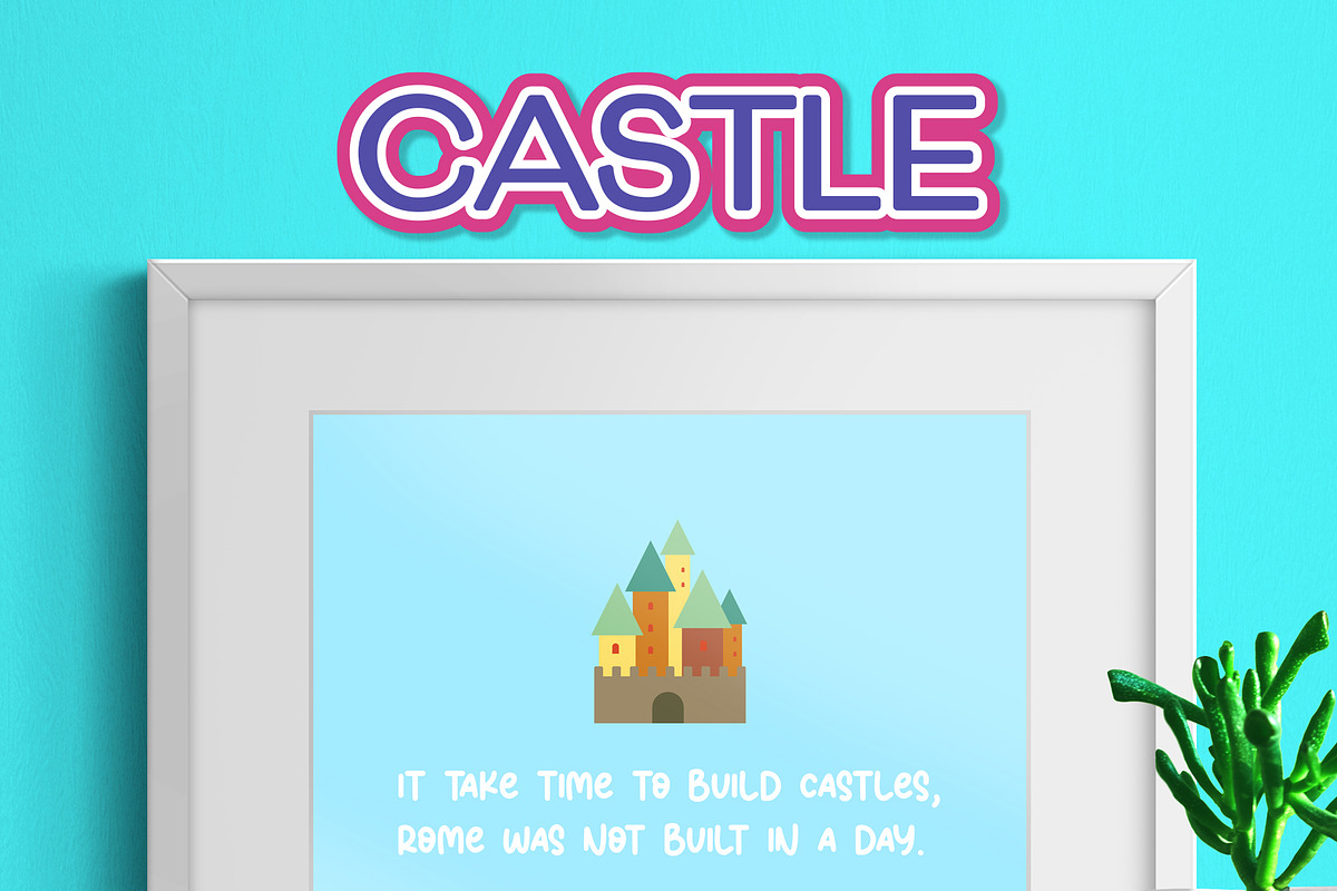 Castle Digital Clipart, an Object Illustration by Cozy Cat Design (Photo 3 of 3)