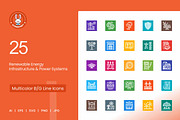 25 Renewable Energy Icons, a Solid Icon by IconBunny (Thumbnail 1 of 2)